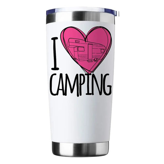 I Love Camping 20oz Insulated Vacuum Sealed Tumbler